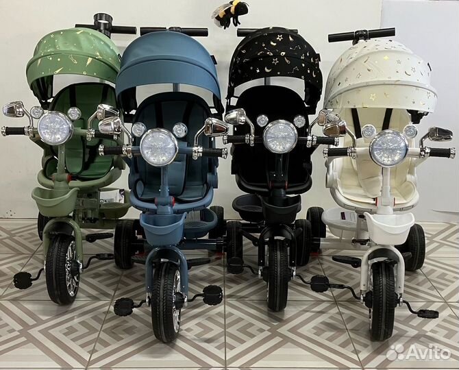Трехколесный велосипед коляска