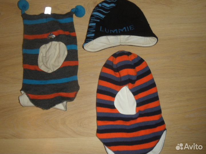 Шапки на мальчика, панамы, перчатки