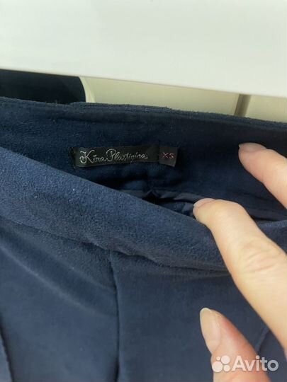 Брюки кюлоты замшевые XS