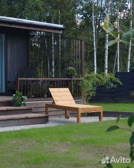 Шезлонги садовые из массива сосны
