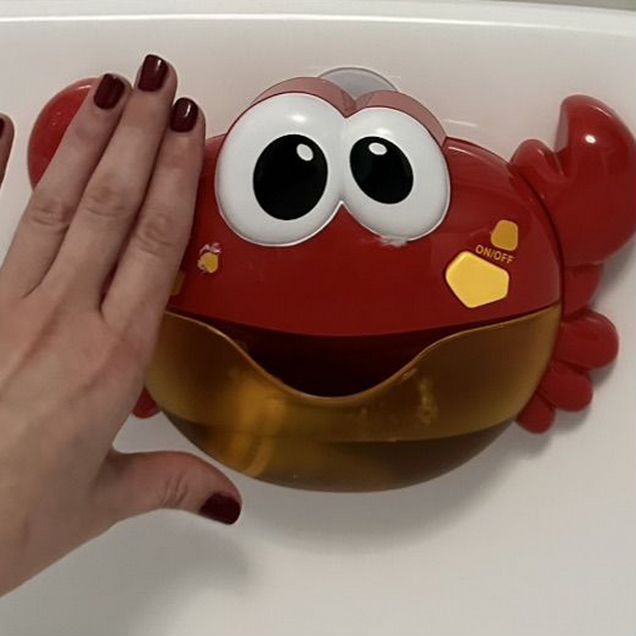 Игрушки для купания в ванной краб с пеной