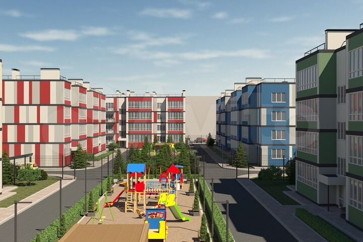 1-к. квартира, 51,8 м², 1/4 эт.