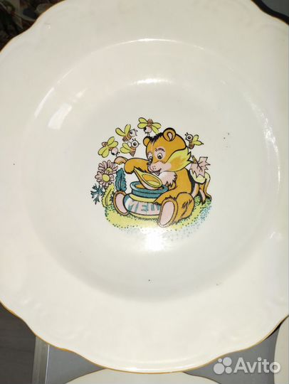 Детская фарфоровая посуда СССР