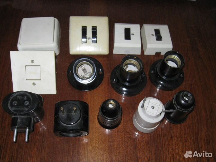 Бытовая электроарматура, провода, кнопки