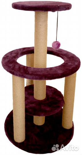 81221 комплекс круглый с полкой мех однотонный джу