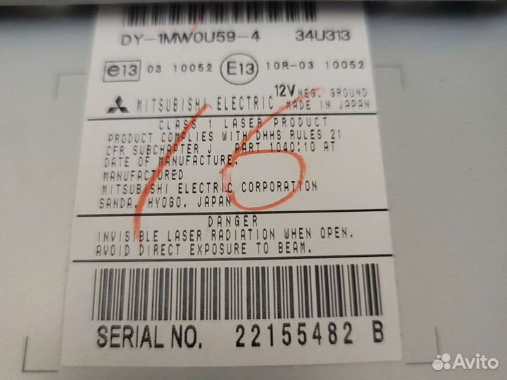 Магнитола Mitsubishi lancer 10 новая