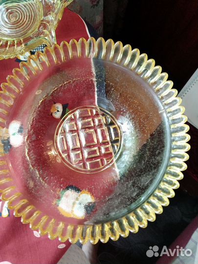 Вазочки СССР. Цветное стекло, цена за всё