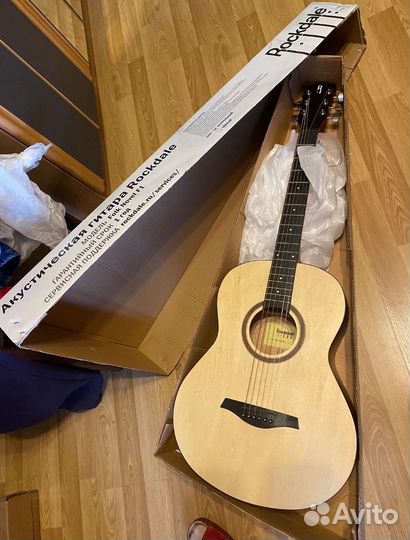 Акустическая гитара rockdale folk novell f1 новая