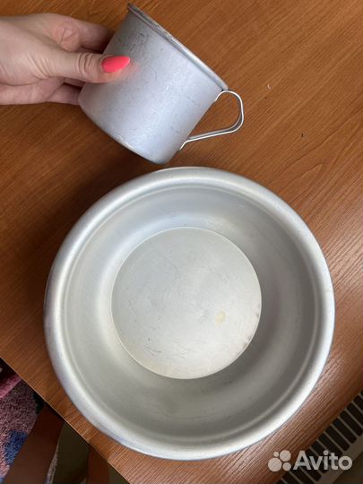 Набор посуды алюминиевый для похода солдатский