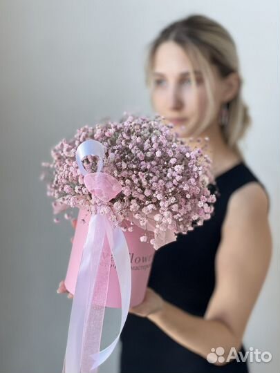 Гипсофила розовая в коробке