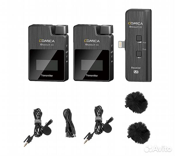 Радиосистема Comica BoomX-Mi2 (RX Mi + 2TX), черна