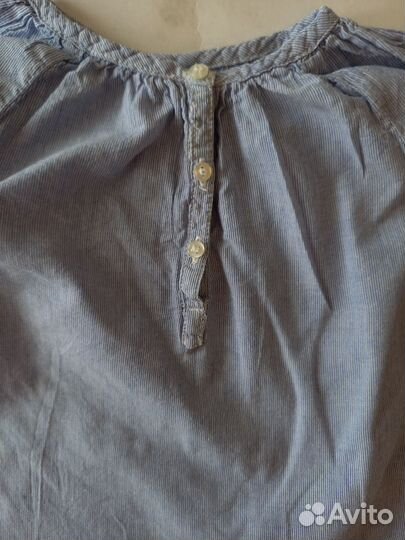 Хлопковая блузка на девочку 86 H&M