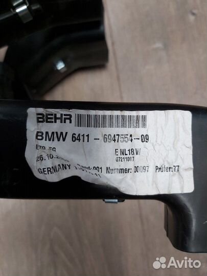 Печка салона задняя Bmw X5 50Ix E70 LCI N63 4.4I