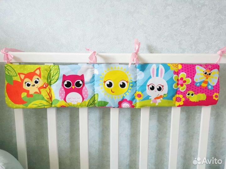 Мягкие развивающие растяжки на кроватку
