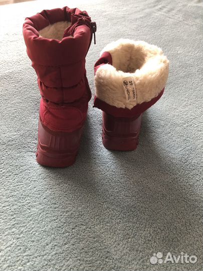 Сапоги резиновые зимние детские