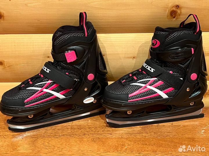 Коньки детские раздвижные, размер 35-38