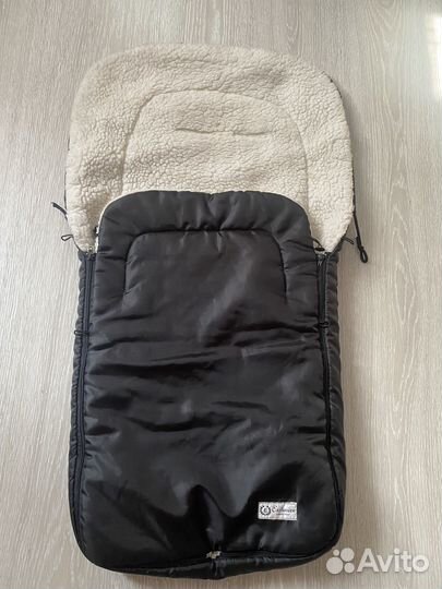 Конверт с овчиной в коляску