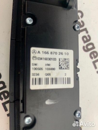 Панель кнопок Mercedes-Benz Gl-Class W166 3.0D