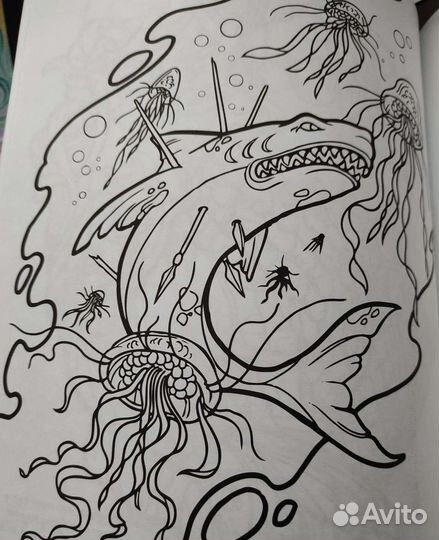 Раскраска Тату дизайн