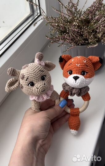 Вязаные погремушки
