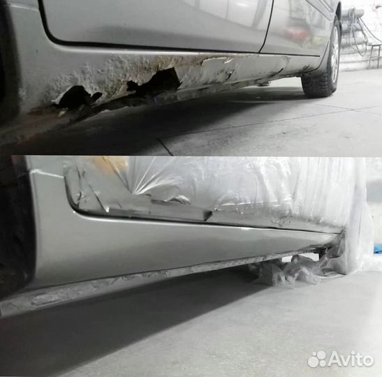 Задние Арки и пороги на Hyndai Elantra 4 (HD)