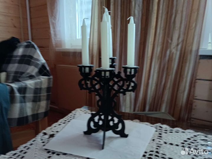 Подсвечник металлический