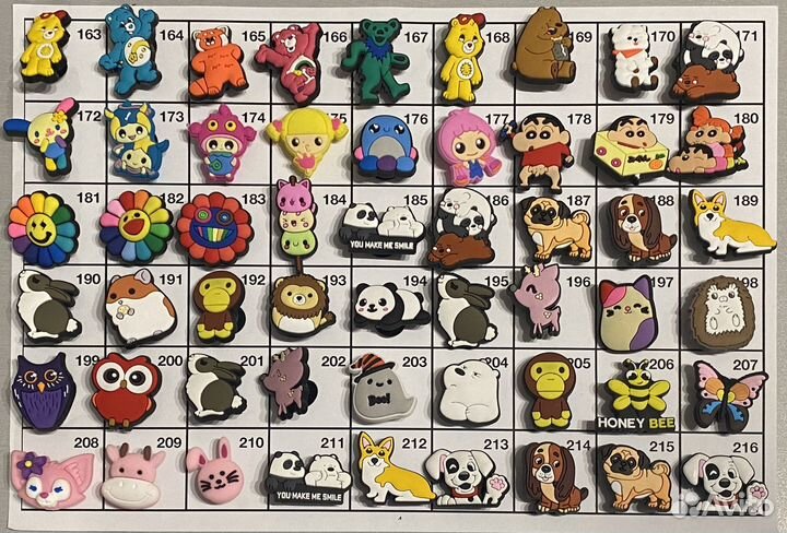 Джибитсы для кроксов Crocs значки в ассортименте