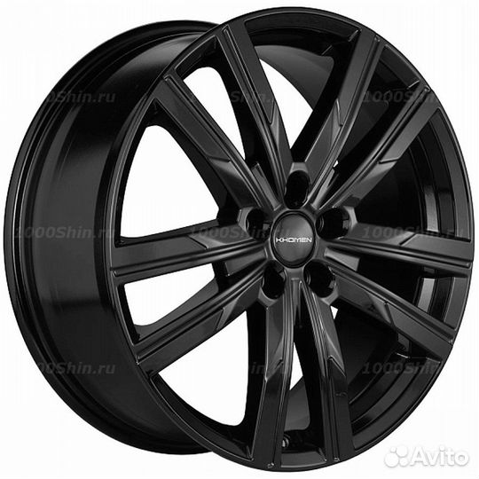 Диск 7,5*19 5*108 ET36 65,1 Khomen Wheels 1905 BLK