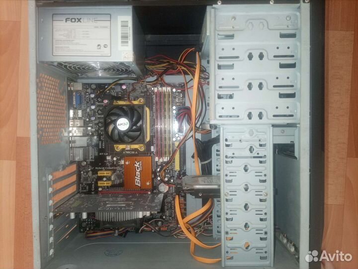 Системный блок AMD проц 3 ядра/7 озу/ vram 512мб