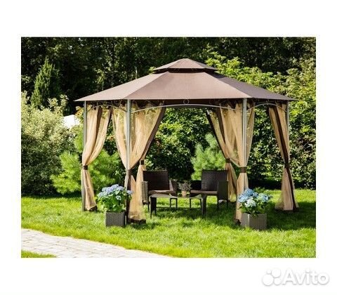 Садовый павильон/шатер Laurel Bay 390х390х270 см купить в Москве ...