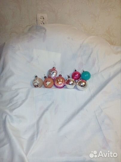 Елочные кремлевские игрушки СССР толстое стекло