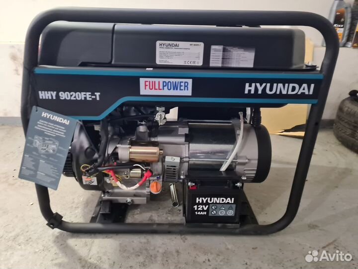 Генератор бензиновый hyundai HHY 9020FE-T