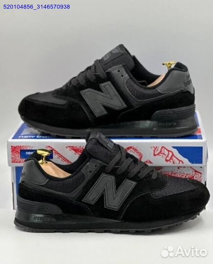 Кроссовки New Balance 574 Black (Арт.86015)