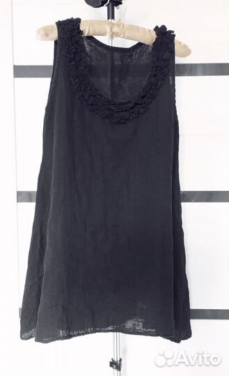 Топ с рюшами из муслина