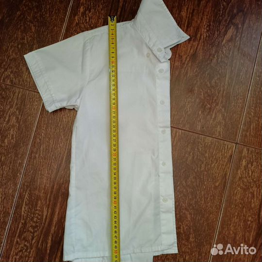 Белые рубашки 128-134 р-р
