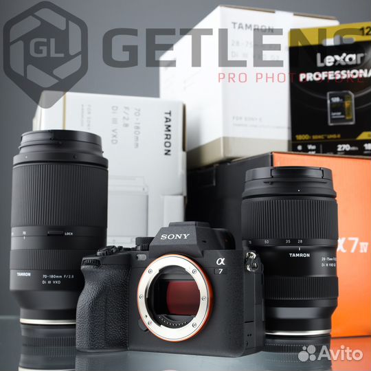 Sony A7 IV + Tamron 28-75 + 70-180 2.8 + Lexar64GB