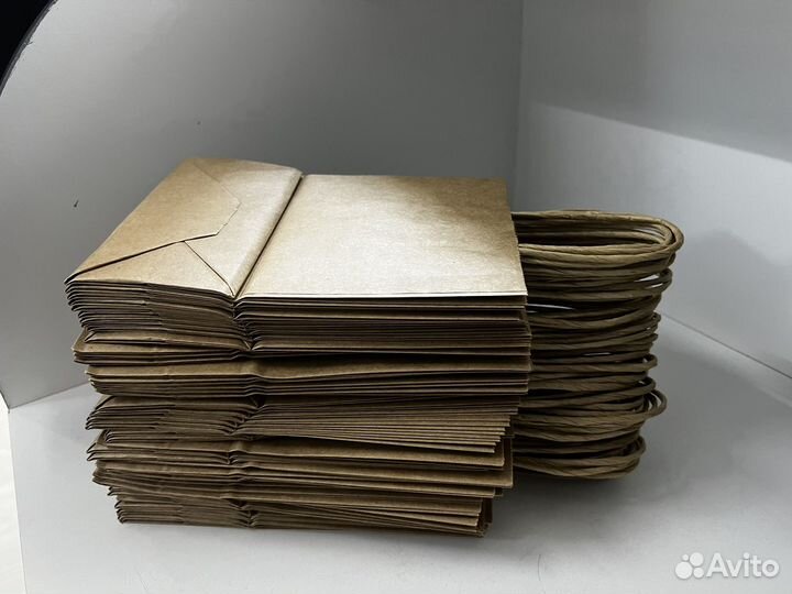 Крафт пакеты с ручками