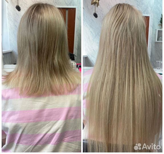 Наращивание натуральных и биопротеиновых волос