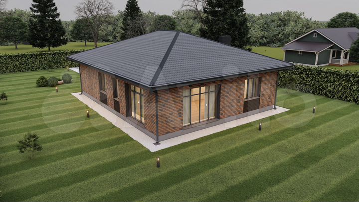 Коттедж 125 м² на участке 8 сот.