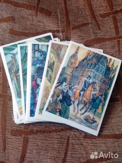 Александр Дюма. Три мушкетера. Набор открыток