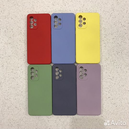 Чехол силиконовый для Samsung A33 с микрофиброй