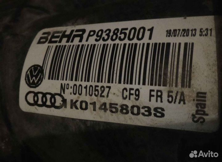 Skoda superb Радиатор интеркулера