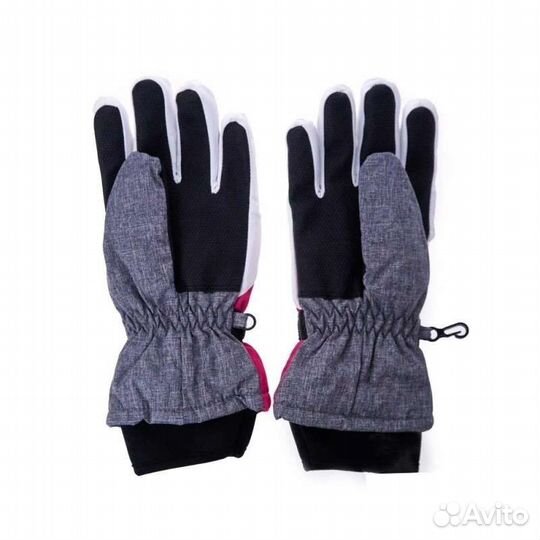 Перчатки детские nolan (серый\белый\розовый)