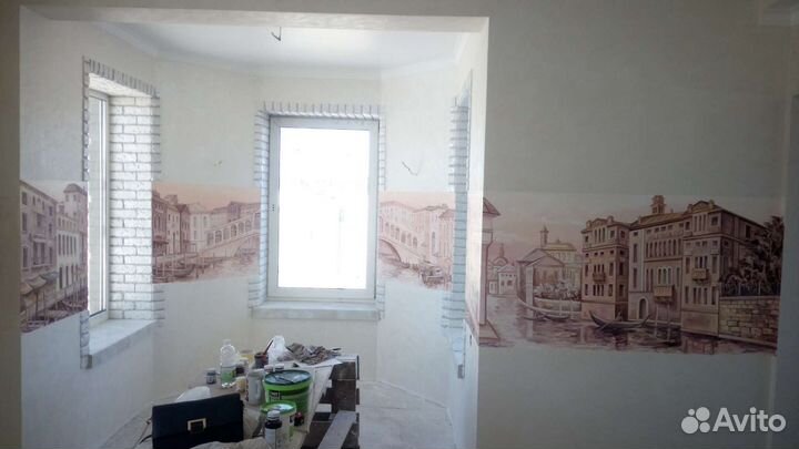 Роспись стен, барельеф