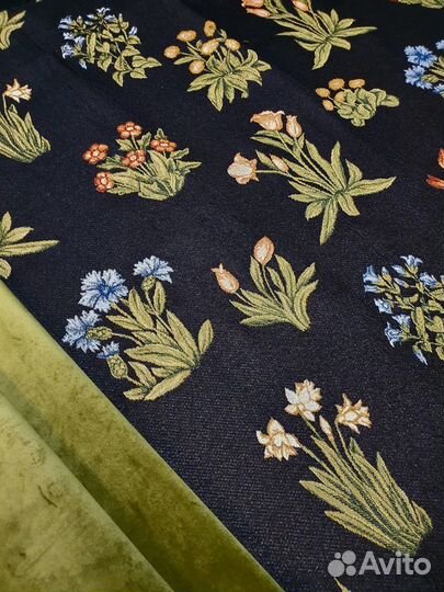 Ткань гобеленовая Мильфлёр Уильям Моррис