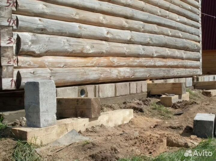 Замена нижних венцов дома с гарантией