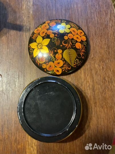 Шкатулка с хохоломской росписью СССР