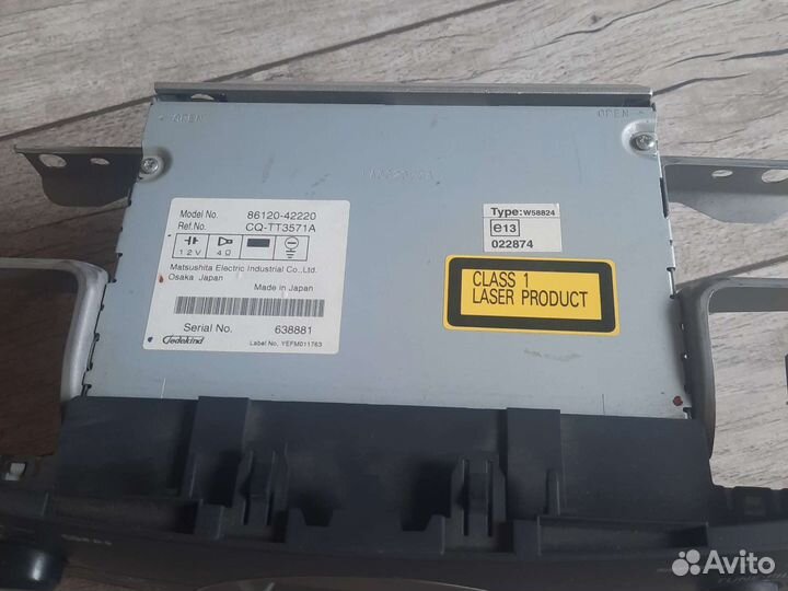 Магнитолла Toyota Rav 4 XA30