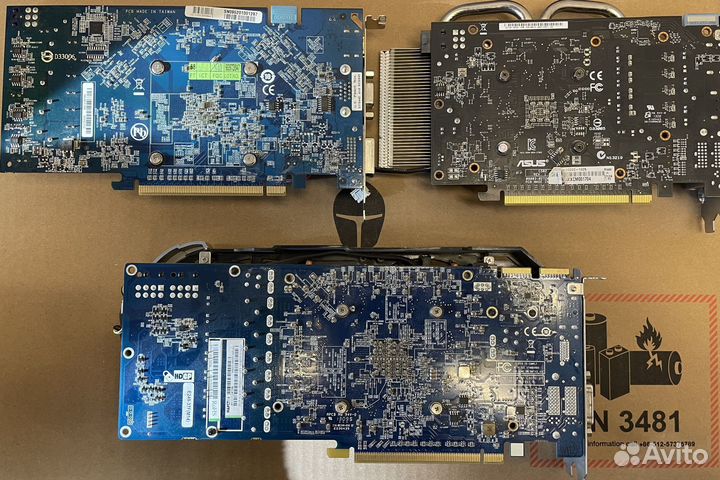 Видеокарты (с деффектами)