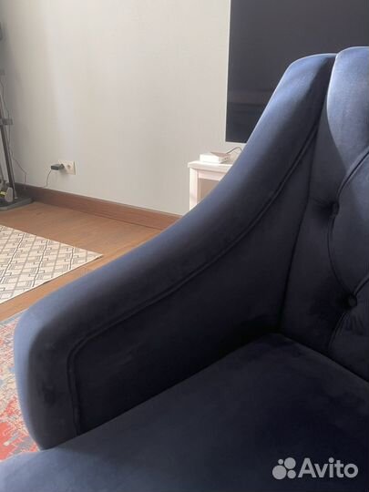 Кресло синее